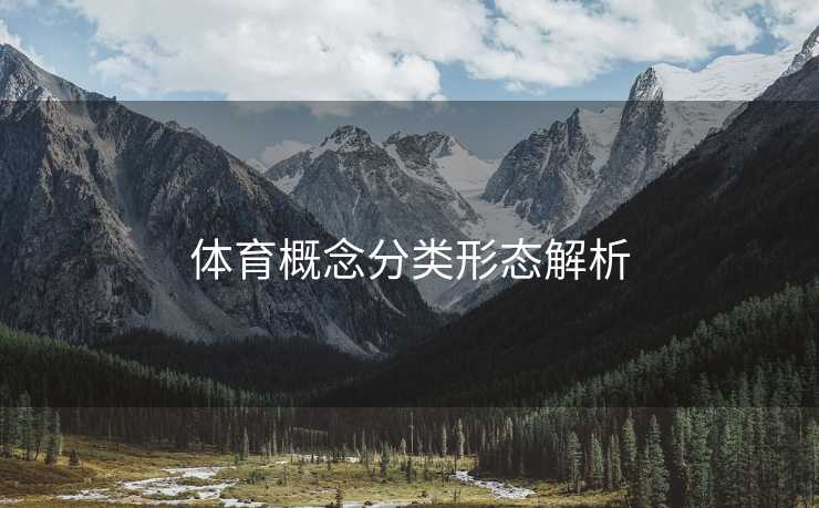 体育概念分类形态解析