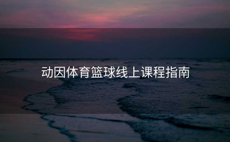 动因体育篮球线上课程指南